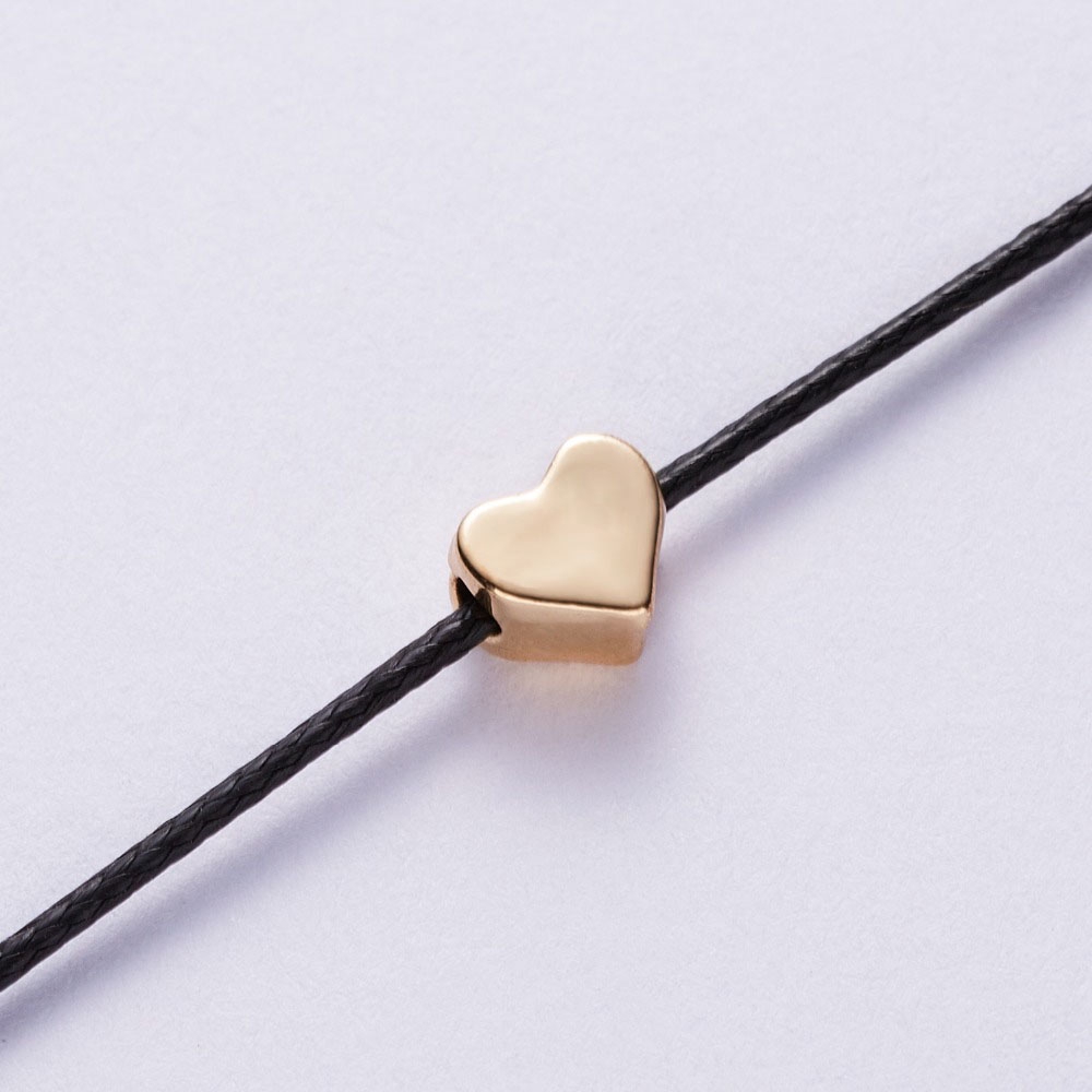 Vòng tay dây bện mặt trái tim tùy chỉnh được kèm thẻ giấy thời trang