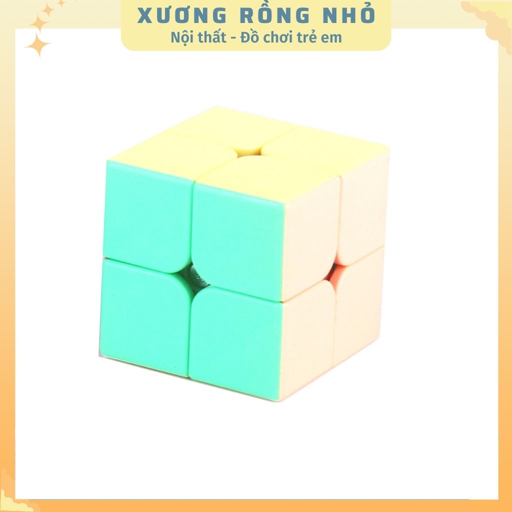 Rubik MoYu Macaron 2x2 Pyraminx - Rubic trí tuệ 2x2 màu pastel - Xương Rồng Nhỏ