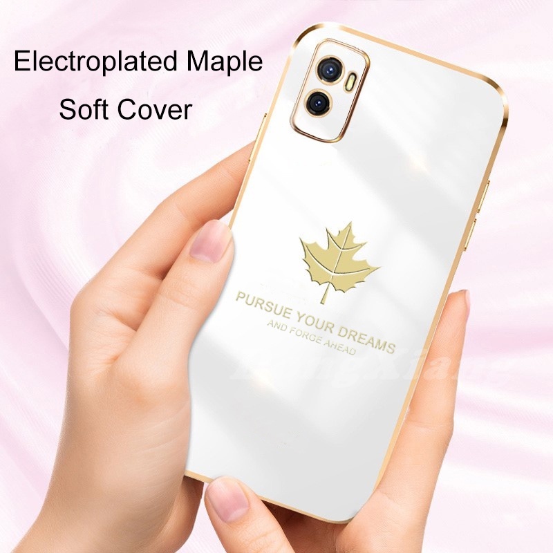 Ốp Điện Thoại Mềm Họa Tiết Lá Phong Cho Oppo A57 2022 A16 A54 A15 A15S Reno 6 5G Reno5 A53 A3S A5S A5 A9 A7 A12 A52 A92 A16