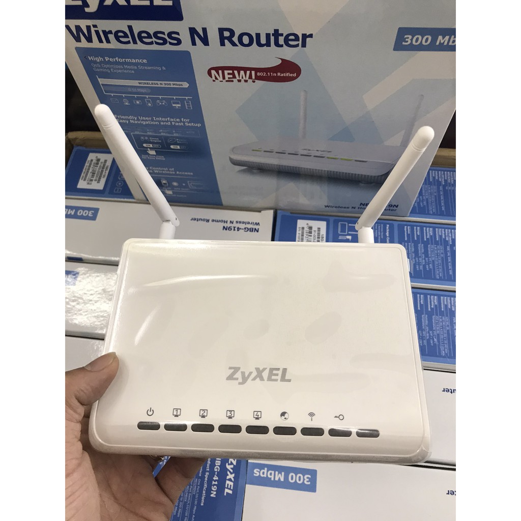 (Mới 100%) Bộ phát sóng wifi ZyXel NBG-419N 2 râu mới chính hãng - Made In Taiwan | BigBuy360 - bigbuy360.vn