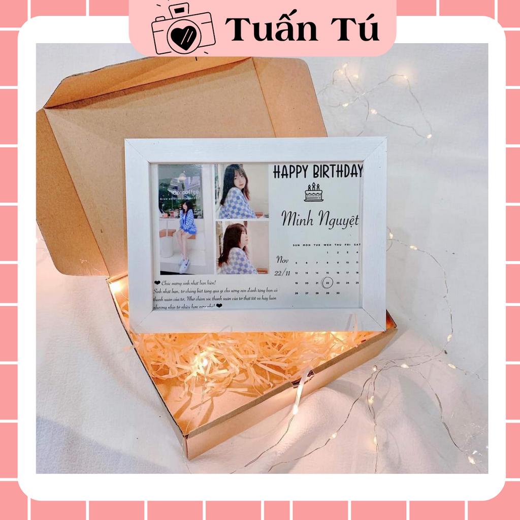 Khung ảnh thiết kế theo yêu cầu 15x21cm làm quà tặng Khung ảnh handmade