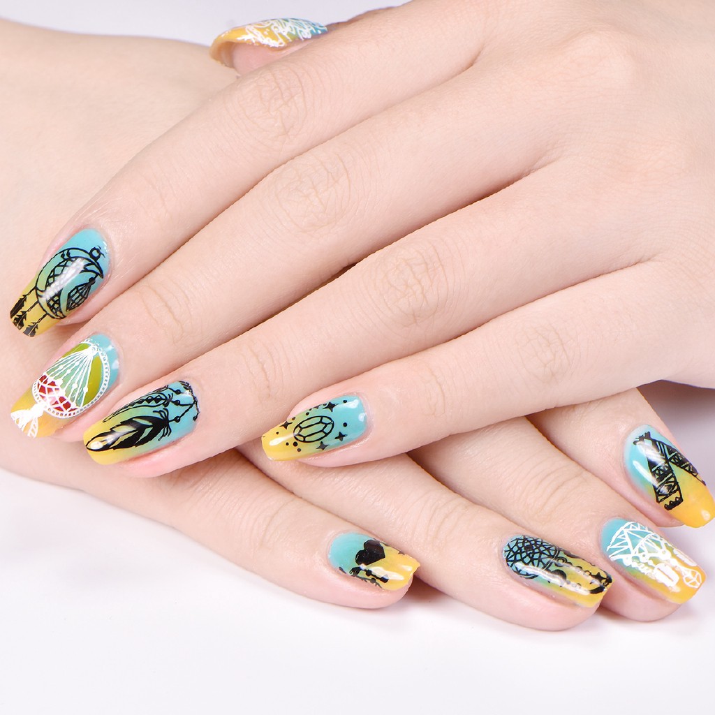 [Hàng mới về] Tem dán dùng in trang trí móng tay xinh xắn