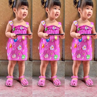 Combo 5 Váy lanh thái kèm chip cho bé