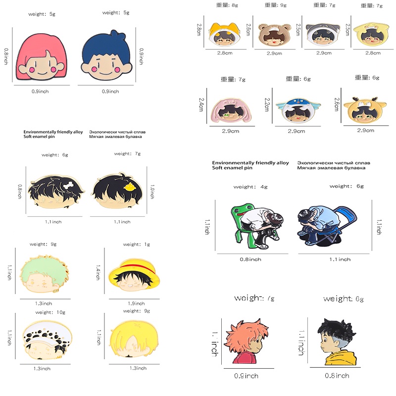 Ghim Cài Áo Kim Loại Hoạt Hình Dễ Thương Dành Cho Bé Trai