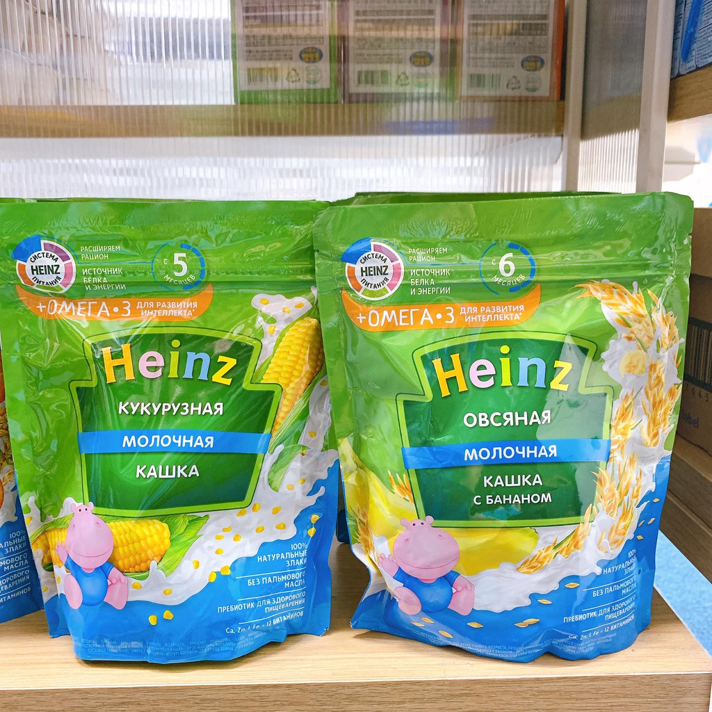 [BỘT ĂN DẶM] Heinz Nga - Vị lúa mạch+chuối - 250g (6m+) (Date T11.2021)