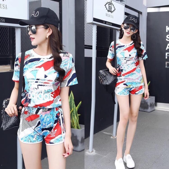 Set quần áo Das Surf Beach Multicolor TREFOIL TEE -BK2093