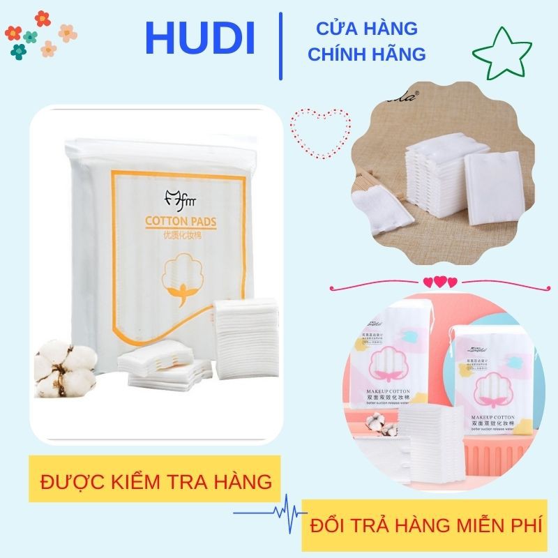 Bông Tẩy Trang Cotton Pads 222 Miếng - Túi Bông Tẩy Trang 100% Cotton