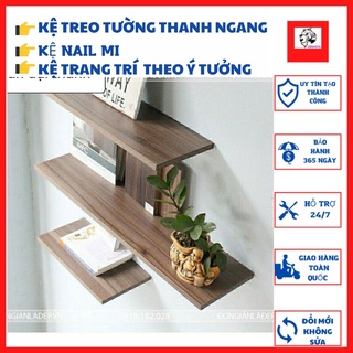 *TẶNG QUÀ* combo 3 kệ gỗ thanh ngang mini giấu chân, kệ mỹ phẩm nail mi, trang trí decor siêu đẹp tiện lợi rễ lắp đặt.