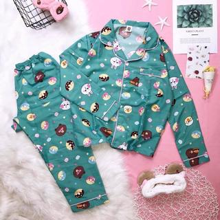 Bộ mặc nhà tay dài pijama thái