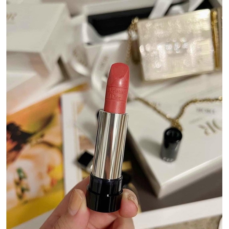 SET DIOR HOLIDAY LIPSTICK 4 MÀU 466 858 873 862 KÈM CLUTCH HÀNG CHÍNH HANZG FULLBOX