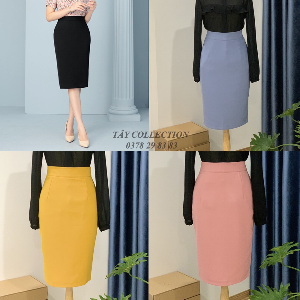 Chân váy công sở bút chì 2 lớp cao cấp Tây Collection, vải đẹp, may kĩ, mặc tôn dáng