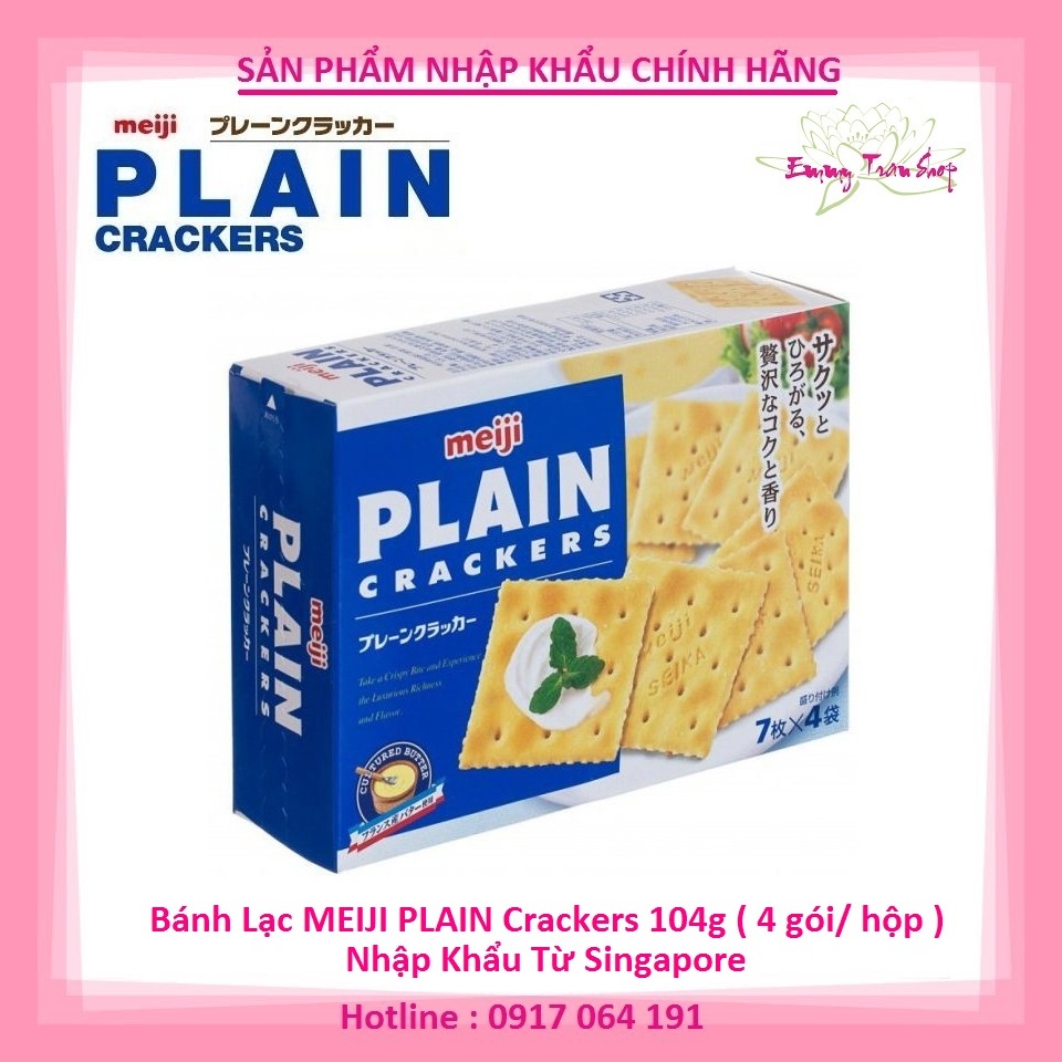 Combo 5 Hộp Bánh Lạc MEIJI Plain Crackers 104gr - Dành cho người ăn kiêng,tiểu đường ( Emmy Tran Shop ) | BigBuy360 - bigbuy360.vn