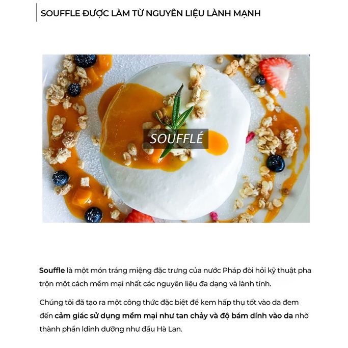 Kem dưỡng thuần chay ngăn ngừa lão hóa và làm trắng da Beaurunch Soy Soufflé Cream