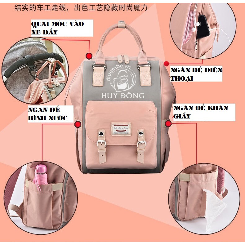 BA LÔ BỈM SỮA DOKO CLUB PHIÊN BẢN 2020 CHÍNH HÃNG SIZE LỚN