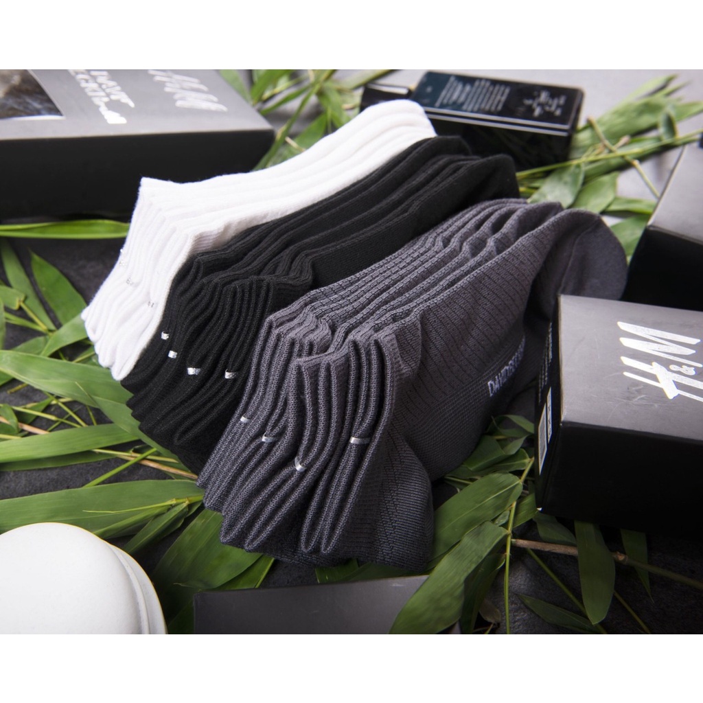 Hộp 5 đôi tất cho nam cổ cao  và cổ ngắn