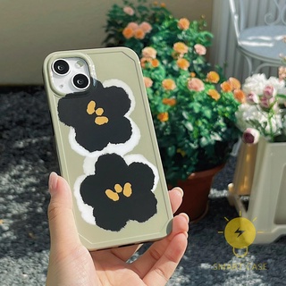 Case For iPhone 13 Pro Max [IMD Flower] Phone Case For iPhone 13 Pro Max 12 Mini 11 X XS Max XR SE 8 Plus 7 Aesthetic Ins Newest Fashion Korean Style Retro Classic Cute Cartoon Couple Shockproof Protective TPU Cover Shell
