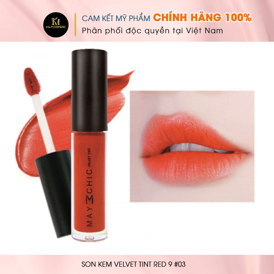 Son Kem Lì Dưỡng Ẩm Mềm Môi VELVET TINT RED 9 #03 3.5g -  MC122