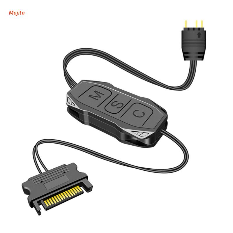 Bộ Nguồn Mojito Sata 5v 3pin Rgb Argb Cho Pc Led