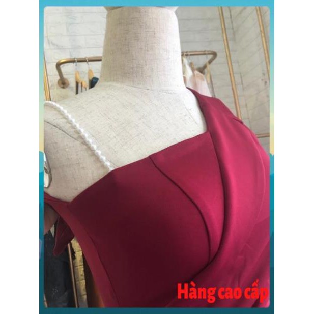 (Hàng cao cấp) Đầm dự tiệc chéo vai dây đính hạt sang trọng zz | BigBuy360 - bigbuy360.vn