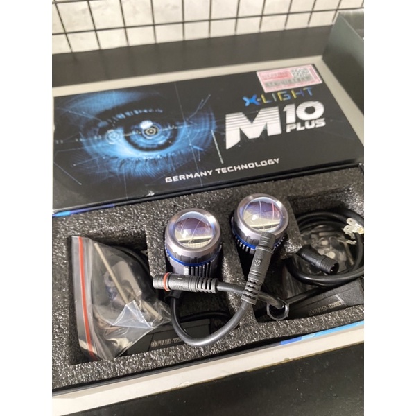 Đèn bi cầu mini 2 chế độ pha cos M10 plus
