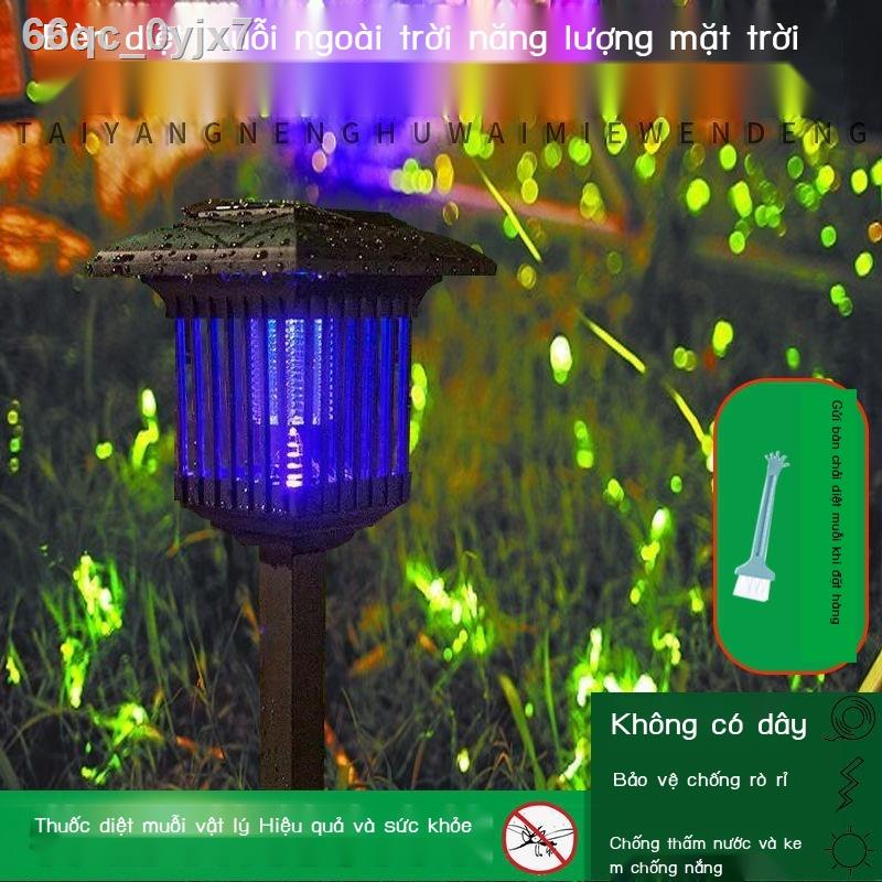 ❍∈Đèn diệt muỗi năng lượng mặt trời Vườn ngoài đuổi Chống thấm điện Sốc Máy bắt Tạo tác ban công Trang