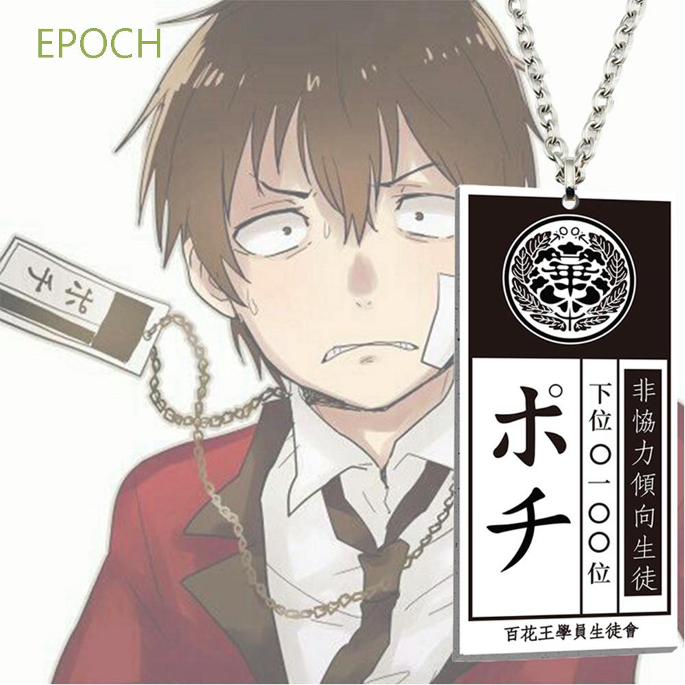 EPOCH Acrylic Cosplay Jewelry Mary Yumeko Jabami Anime Kakegurui Necklace Ryouta Suzui Compulsive Gambler Saotome Unisex Pendant Necklace