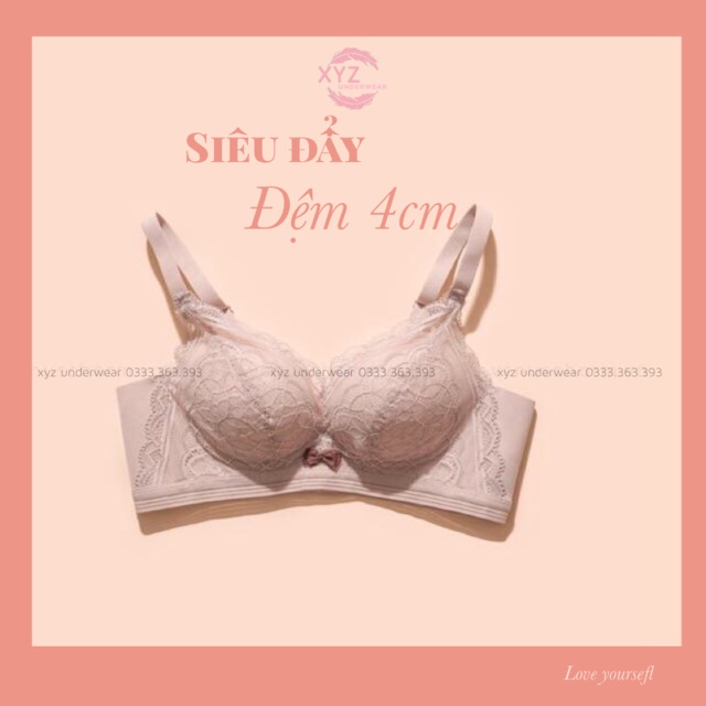 (Video+ đệm 4cm ) Áo lót nữ không gọng đệm 4cm siêu mềm ,nâng đẩy, che mỡ lưng XYZ 8139.