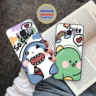 [ Có Quà ] Ốp lưng Samsung S8 / S8 Plus / S9 / S9 Plus / S10 / S10 Plus - in hình cá mập cute và khủng long cute