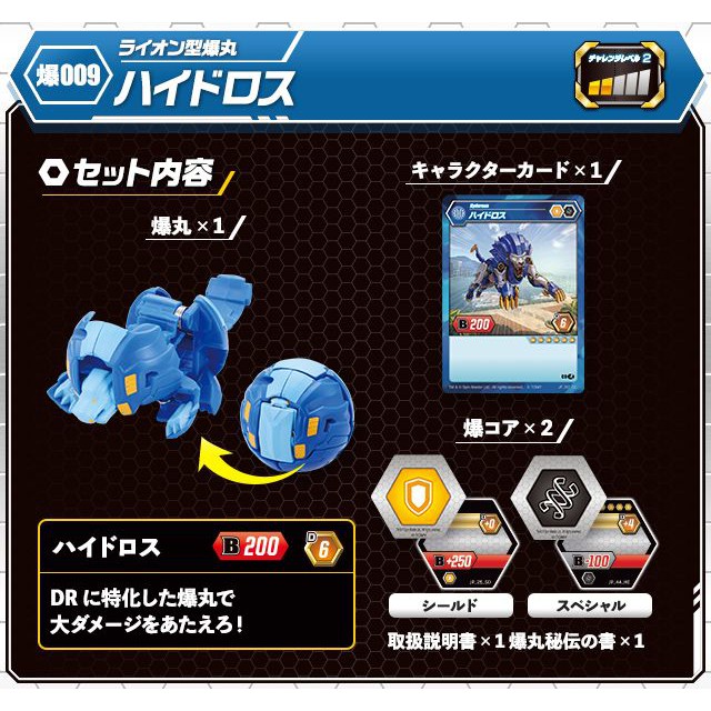 BAKUGAN - Chiến Binh Sư Tử Hydorous Blue 124825