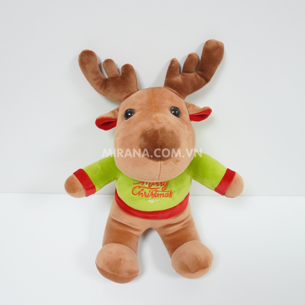 Gấu Bông Giáng Sinh Noel Tuần Lộc Chính Hãng Mirana