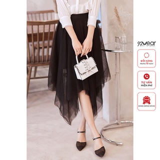 Chân váy xòe voan 2 lớp 92wear, thiết kế độc đáo cá tính jxa2226