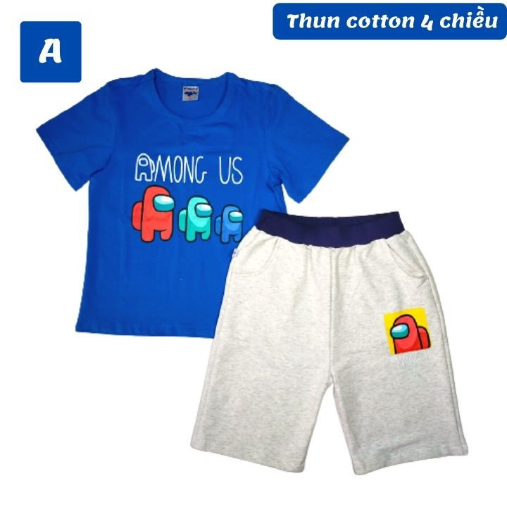 Quần áo trẻ em béo phì bé trai Among US từ 22-58kg - chất thun cotton 4 chiều - Tomchuakids.