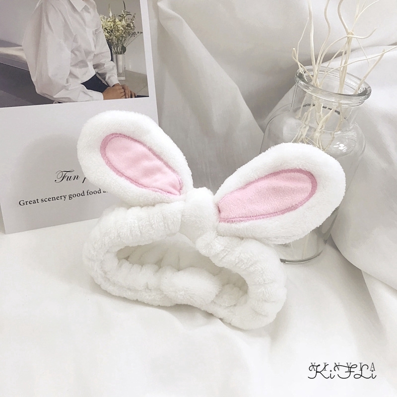 Băng Đô Tai Thỏ Phong Cách Hàn Quốc Xinh Xắn Cho Nữ