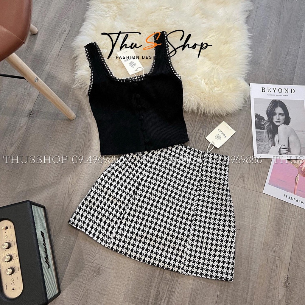 Chân Váy Dạ Cạp Lưng Cao BIG SIZE Dáng Con Ong Chữ A Xòe Phồng Hàng Đẹp THUS881