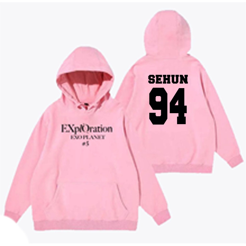 Áo Hoodie In Hình Thành Viên Nhóm Exo 5 Sehun Baekhyun Chanyeol Do Lay Kai Xiumin Chen Suho