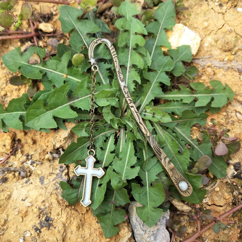 Trâm Cài Tóc Dạ Quang Bằng Kim Loại Hình Chữ Thập Đơn Giản Cho Nữ