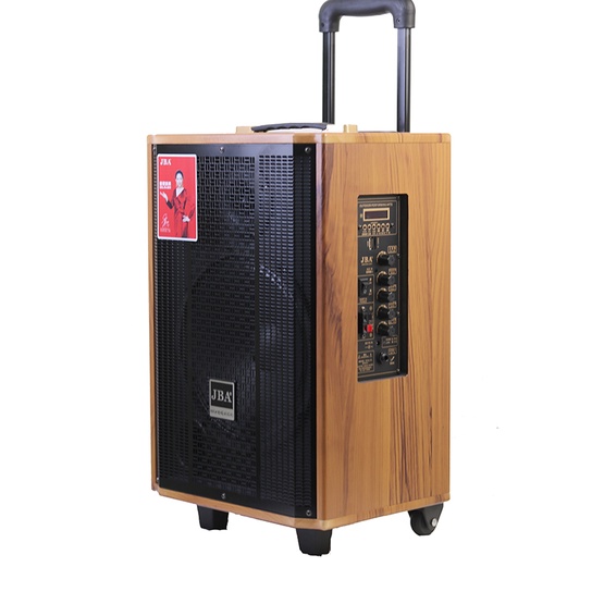 Loa Kéo JBA CH08 Có Bánh Xe, Công Suất 100W, Tặng Kèm 2 Micro