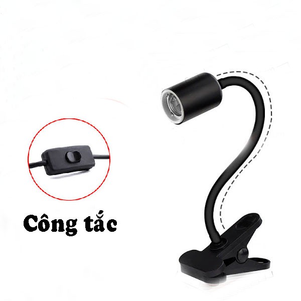 [hot sale]Kẹp đèn dài linh hoạt xoay 360 cao cấp