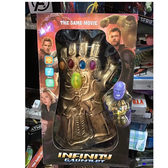 Găng tay Thanos đeo được có đèn- nhạc Infinity Gauntlet