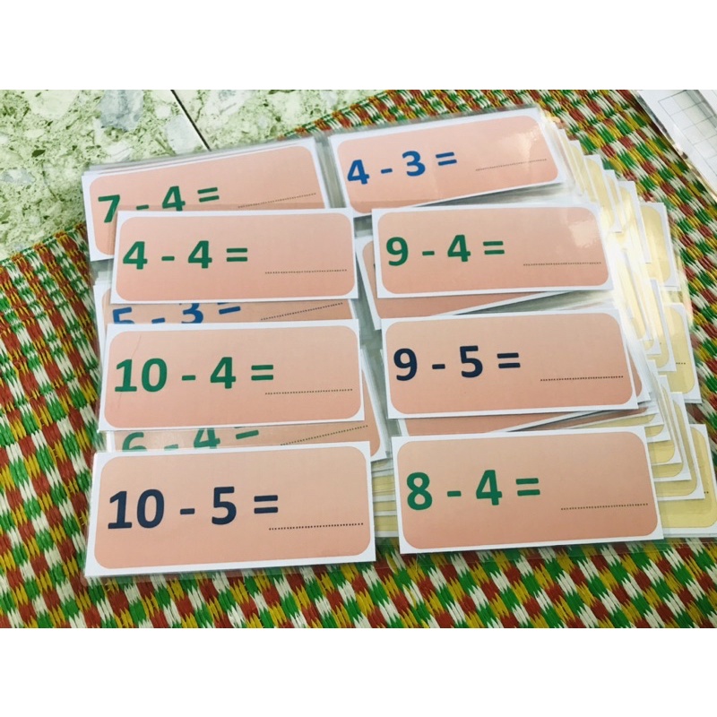 Bảng cộng/ trừ lớp 1 hoặc lớp 2