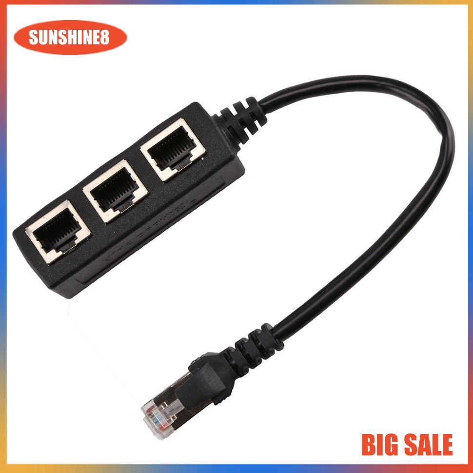 Bộ mở rộng bộ chia cáp mạng Ethernet LAN dài RJ45 1 đến 3 chuyên dụng