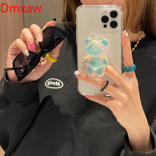 Ốp Điện Thoại Dẻo Kèm Giá Đỡ Nhẫn Hình Gấu Hàn Quốc Cho Samsung Galaxy S21 S20 FE Note 20 Ultra 10 Plus S10