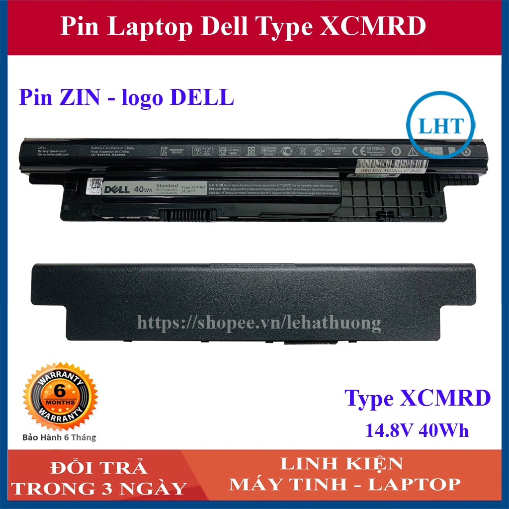 Pin Laptop DELL Inspiron 3442 3542 3443 3543 2421 3421 3521 5421 3541 3537 6cell Chất Lượng Cao nhập khẩu