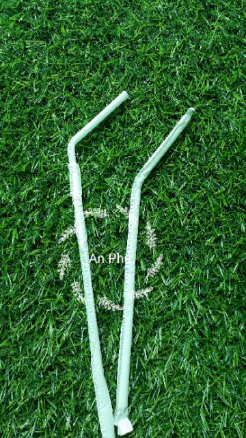 50 Ống hút cafe cong Trắng phi 5 bọc màng bọc giấy | BigBuy360 - bigbuy360.vn