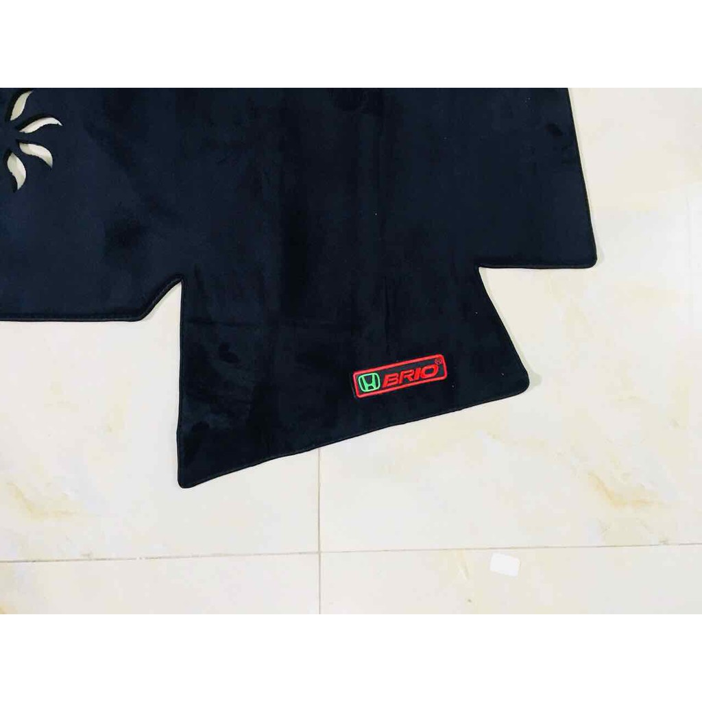 Thảm Taplo nhung Honda Brio 2019 - 2020 - 2021 Nhung lông cừu chống trượt