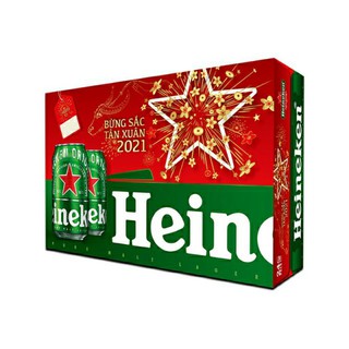 Thung 24 lon bia heineken. lon 330ml