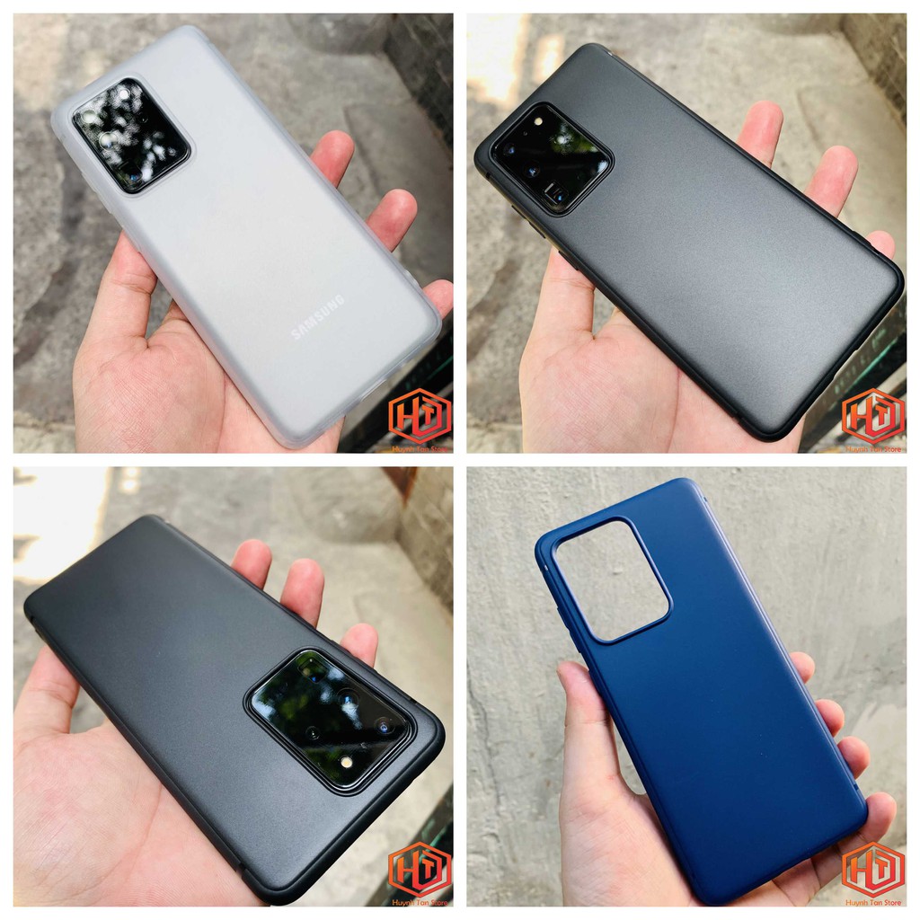 Ốp lưng s20 ultra 5g TPU màu dẻo siêu mỏng ôm sát thân máy bảo vệ camera phụ kiện huỳnh tân store