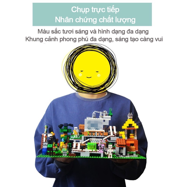 kỹ thuật số Mô hình lắp ráp Bộ xếp hình lắp ráp Lego Minecraft