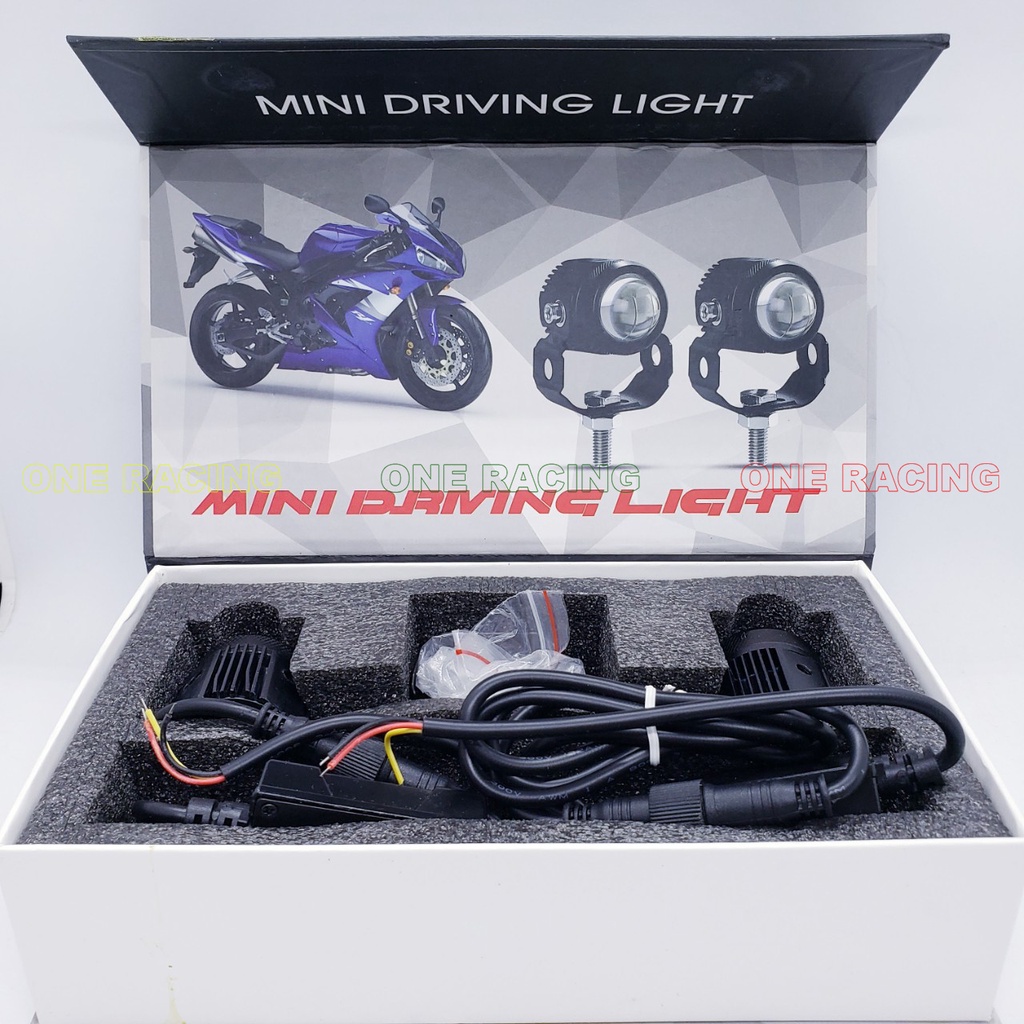 2 Đèn trợ sáng xe máy mini bi cầu led 20w siêu sáng loại 1 bảo hành 6 tháng Kèm pát gắn winner x vario sirius...