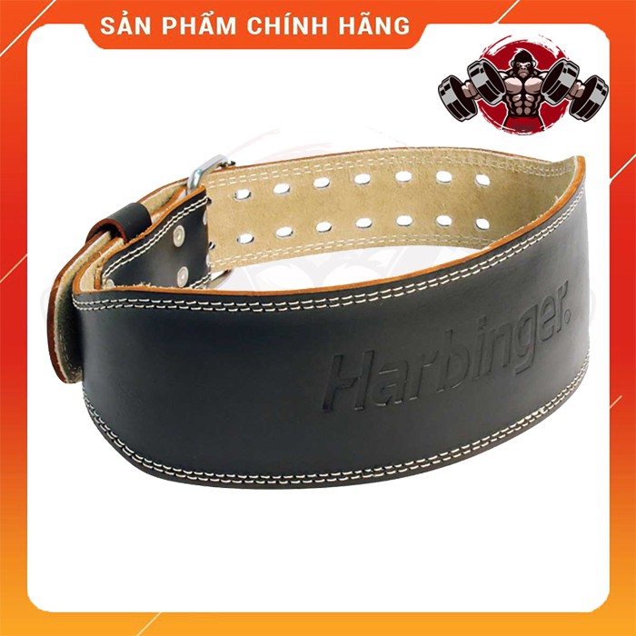 Đai Lưng Tập Gym Harbinger Padded Leather Belt 4 Inch – Loại Da - Chính Hãng 100%